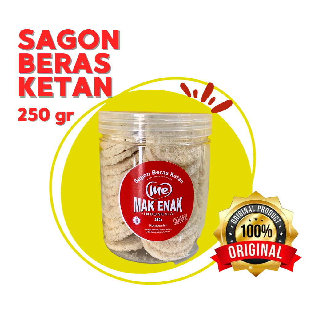 

SAGON BERAS KETAN MINI 250 GRAM - MAK ENAK ASLI JEMBER OFFICIAL STORE