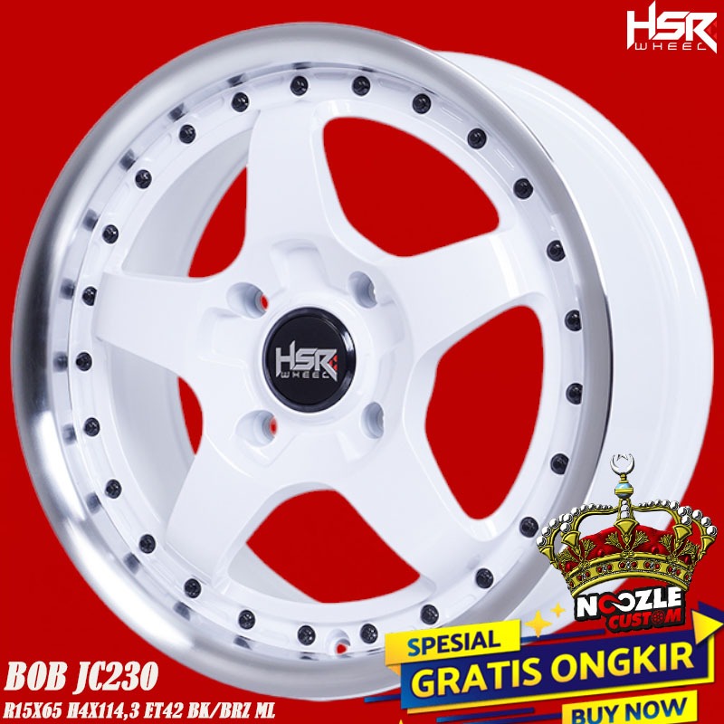 Velg Mobil Ring 15 Lubang 4 PCD 114 Pelek Racng Ring 15 Terbaru