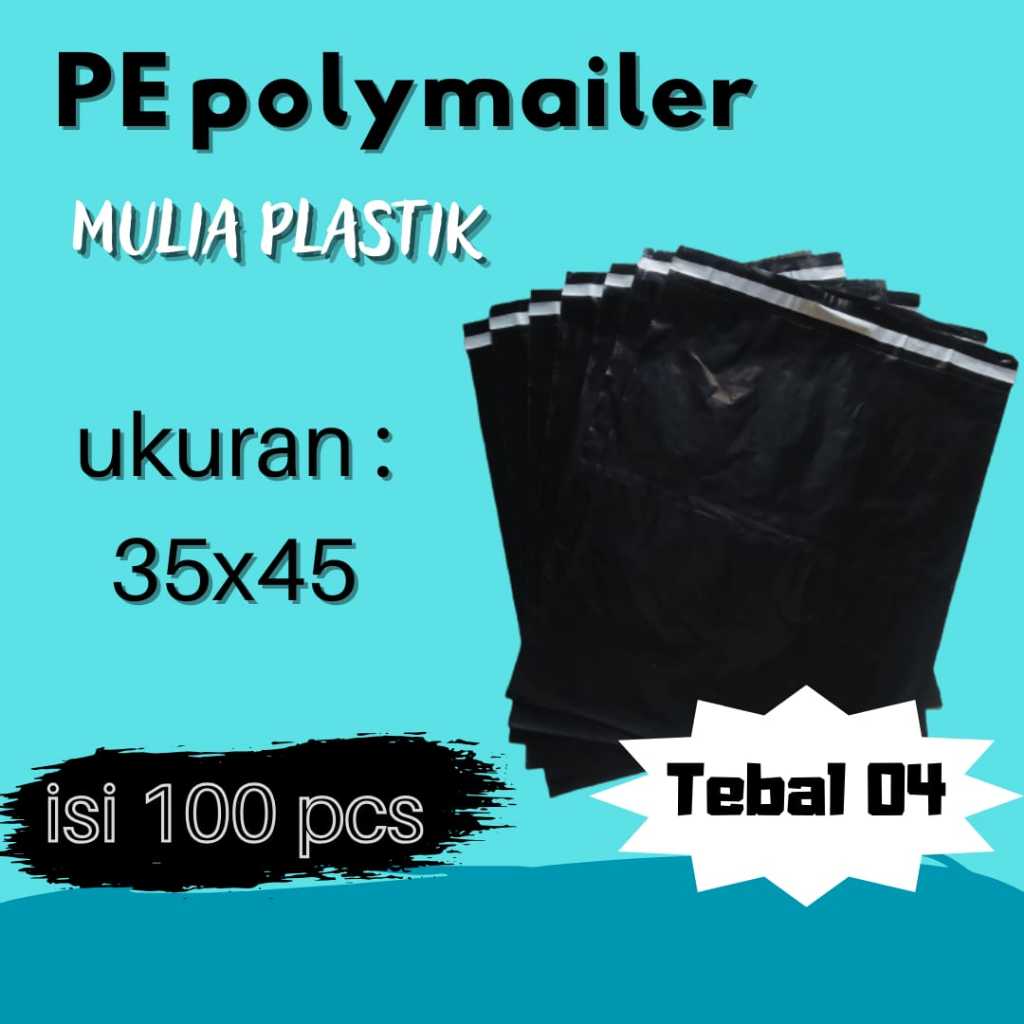 

POLYMAILER 35 x 45 / PE LEM HITAM / PASTIK OLSHOP / PLASTIK PACKING / PLASTIK BAJU