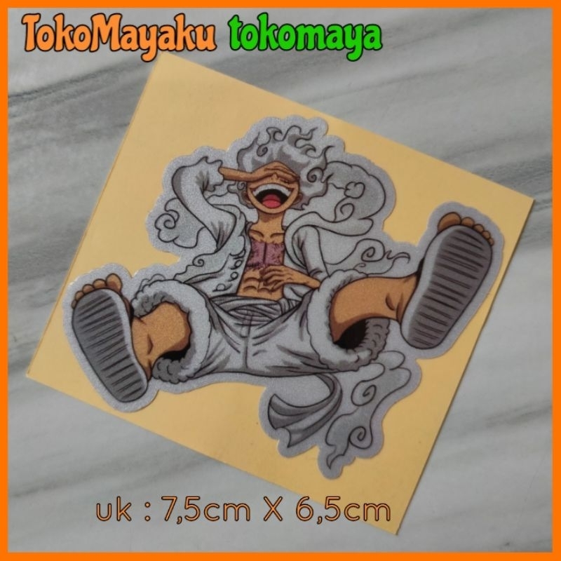 Stiker one piece gear 5 luffy