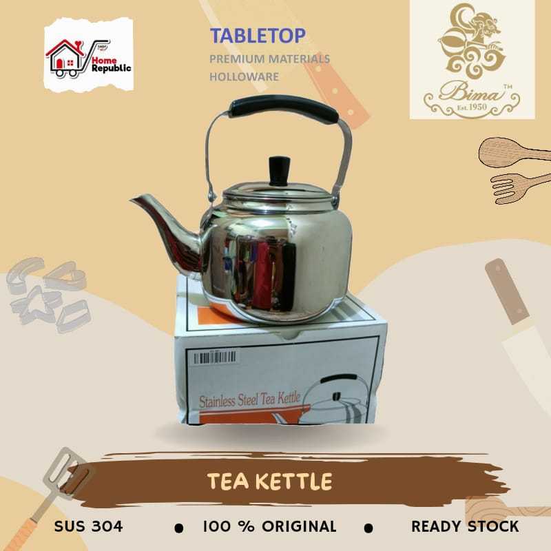Bima Tea Kettle Teko Stainless Steel 1.6 Liter 3 Liter 541 542 SUS 304