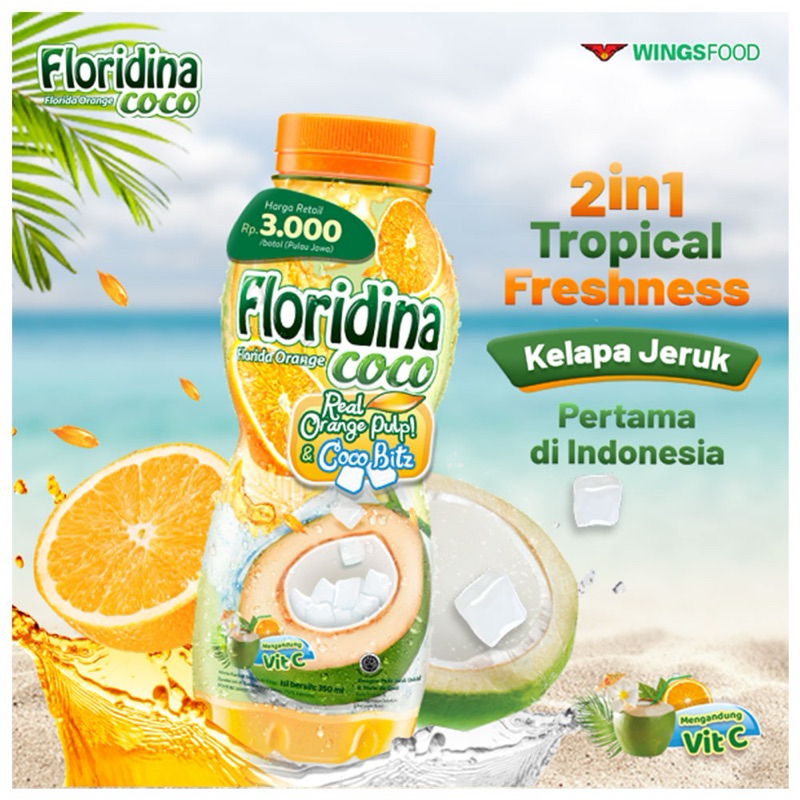 

MINUMAN Floridina Juice Pulp Coco Bit 350Ml