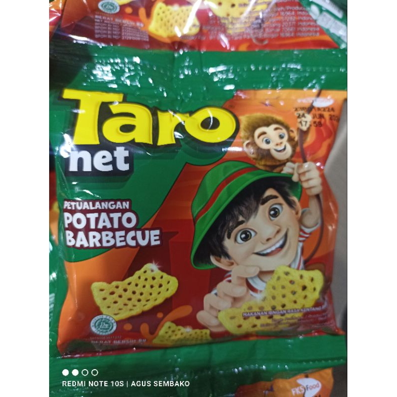 

1 rcg snack taro barbeque 10 bks eceran 1000