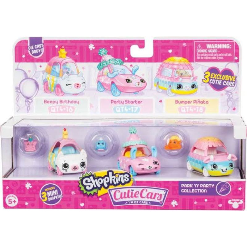 shopkins cutie cars mobil mainan shopkins koleksi anak