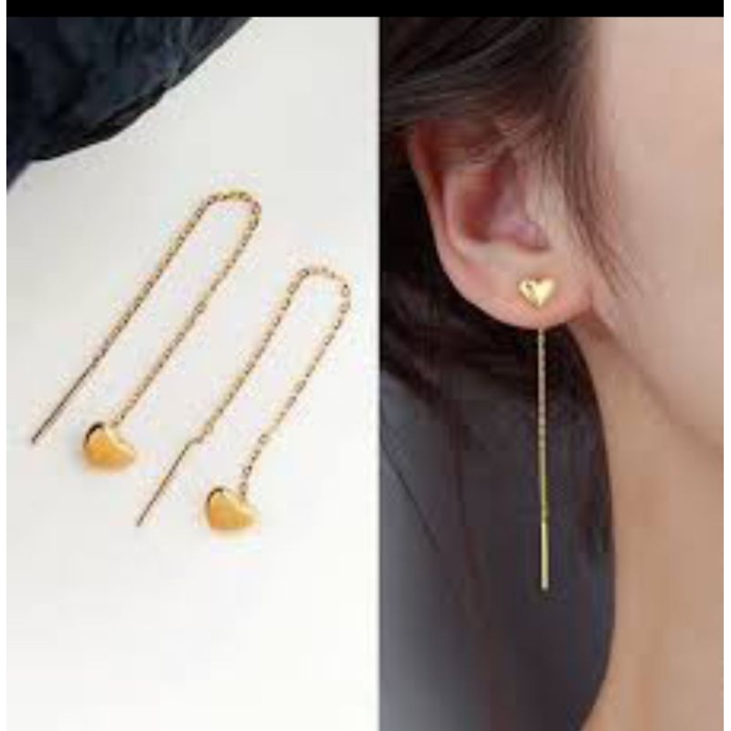 Anting jurai panjang titanium anti karat