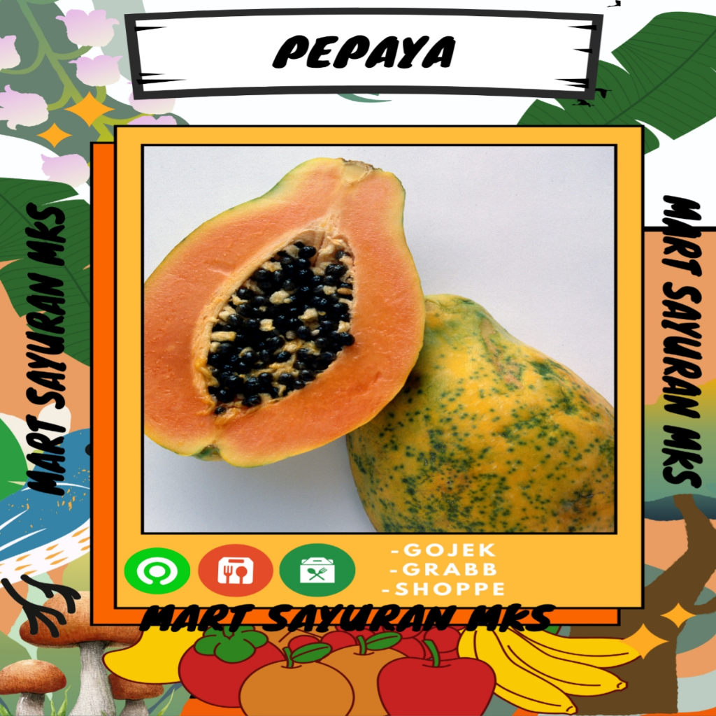 

Buah pepaya perbiji