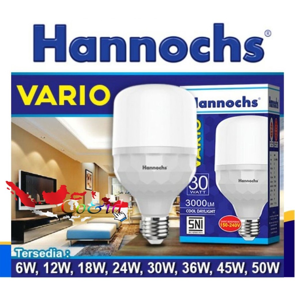 Lampu Hannochs Led Vario 12w Lampu Led Hannochs 12w Lampu Bohlam Hannochs