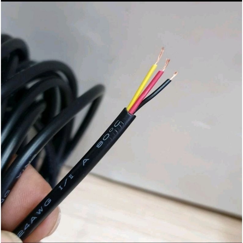 kabel awg tembaga murni isi 3 kabel