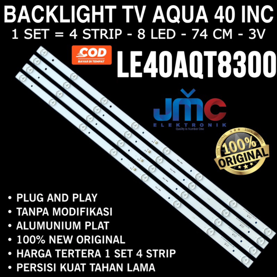 BACKLIGHT TV LED AQUA 40 INCH LE40AQT8300 40AQT8300
