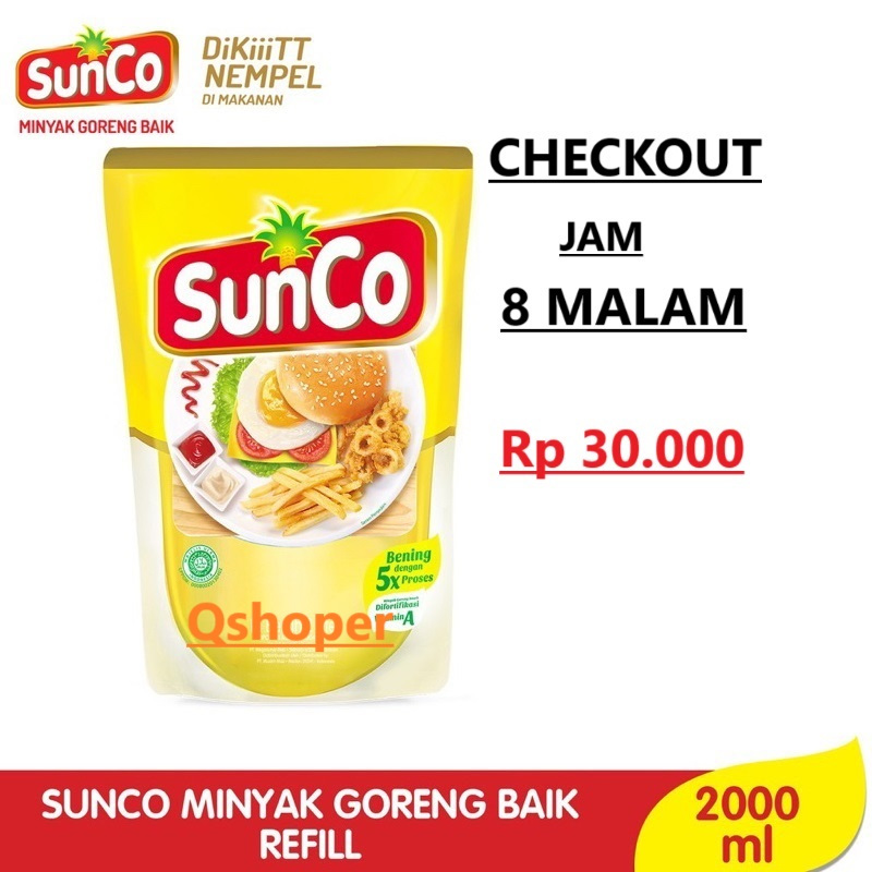 

( JAWA TIMUR ) Minyak Sunco 2 Liter Pouch