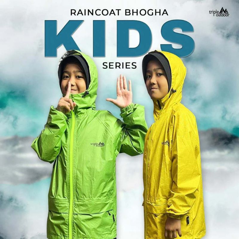 Jas hujan Anak Tripleoutdoor Denali Motif umur 5-12 tahun - Jas hujan Anak motif karakter - Jas huja