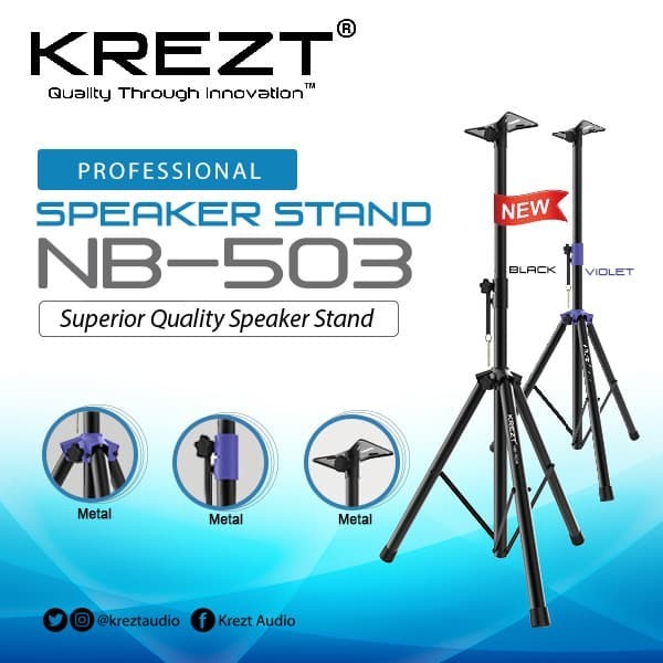 Stand Speaker Krezt NB 503 Original Sepasang Krezt NB503 2 Unit Besi