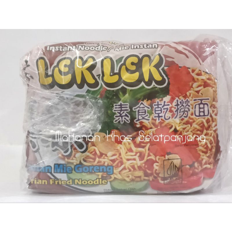 

Vegetarian Mie Goreng Instant Lek-Lek 1 Pack 5 Bungkus