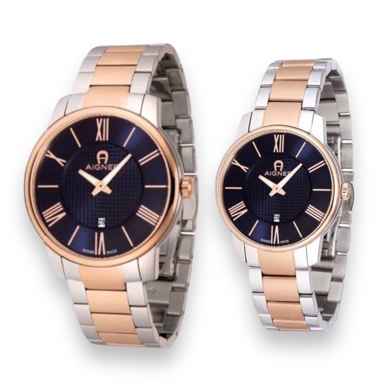 Jam tangan Aigner couple A24158 & A24058 original