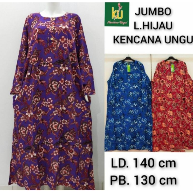 LONGDRES JUMBO ABAYA KENCANA UNGU