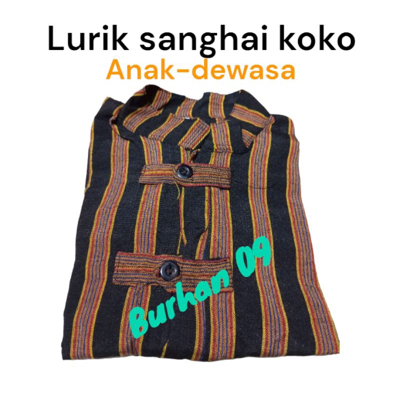 SURJAN LURIK SANGHAI KOKO//BAJU ADAT JAWA MODEL SANGHAI/SURJAN ANAK/LURIK DEWASA