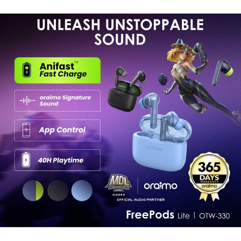 TWS Oraimo Freepods Lite Original