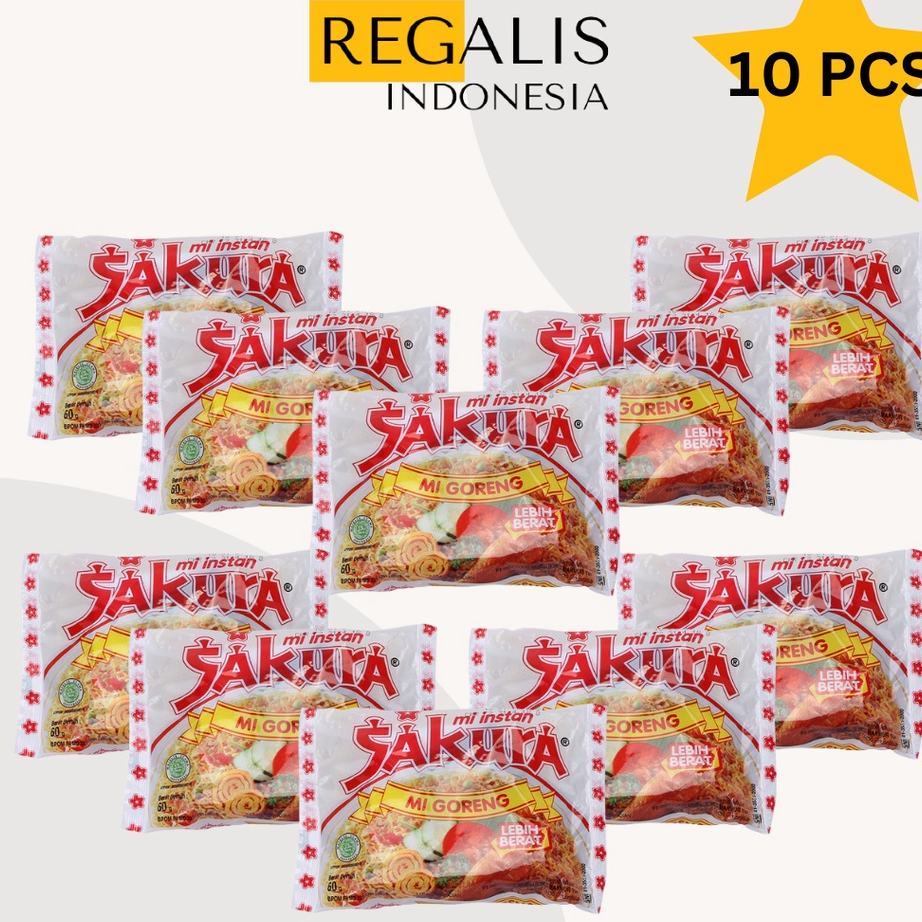 

Ready INDOFOOD Mi Instan Mie Sakura 60gr | PER 10 PCS Harga Promo