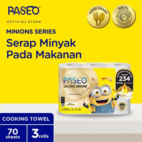 Tissue Dapur Roll Paseo 3 roll 1 pack / Tisu Dapur Murah / Tisu Promo