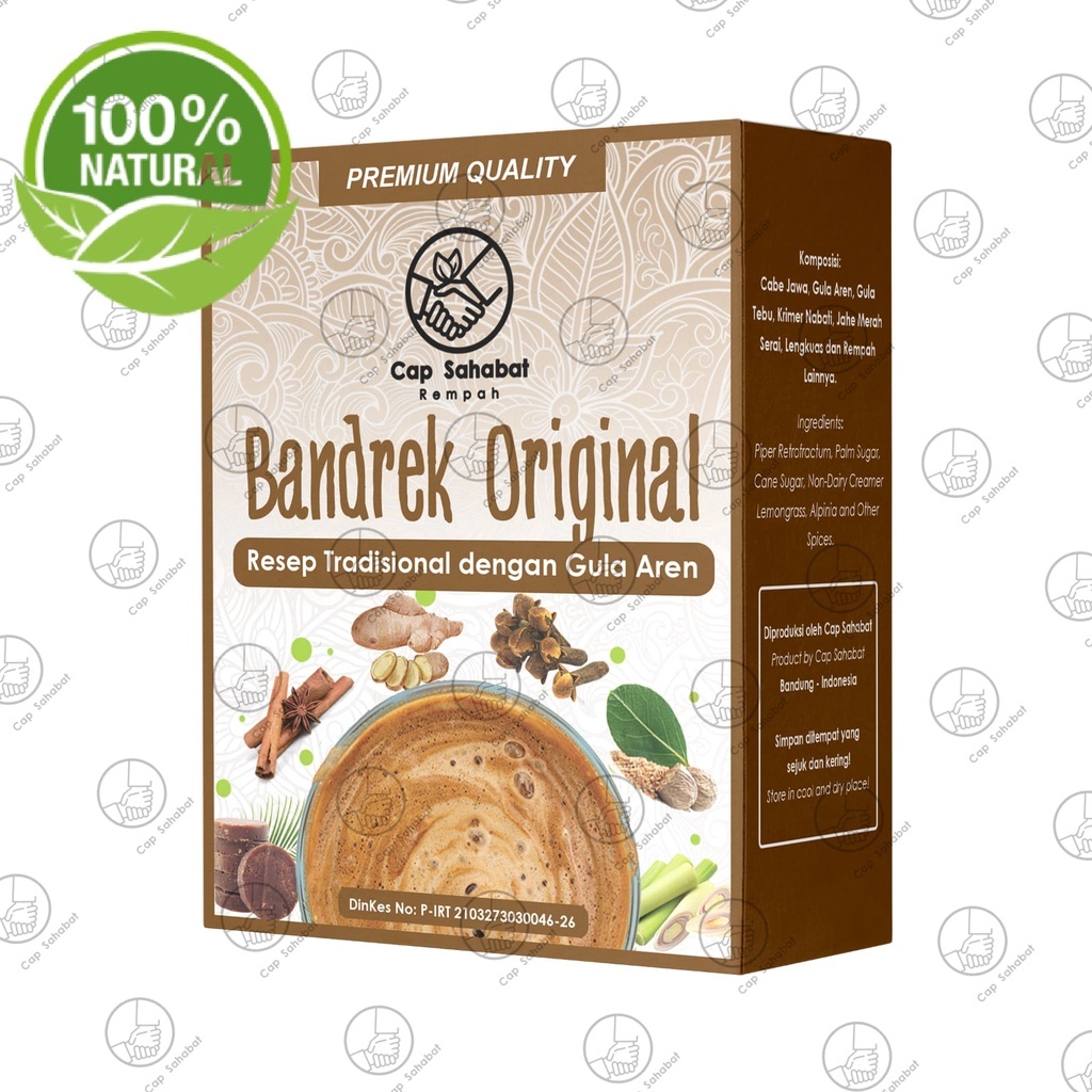 

Bandrek Aren Resep Tradisional (Isi 4 Sachet) / Jamu Instan / Rempah / 100% PREMIUM QUALITY