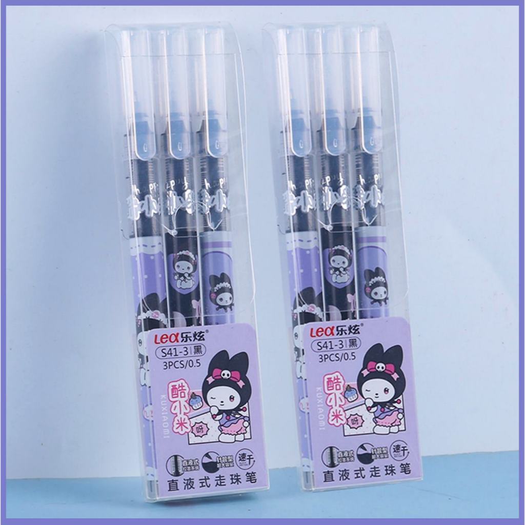 

Gel Pen FANCY KUROMI 0.5mm 1pack isi3 Tinta Hitam/Pena Pulpen GEL S41-3 Karakter KUROMI/Pulpen Gel Pen Minyak 1pack isi 3pcs/Gel Pen KUROMI Karakter Fancy 0.5mm HITAM