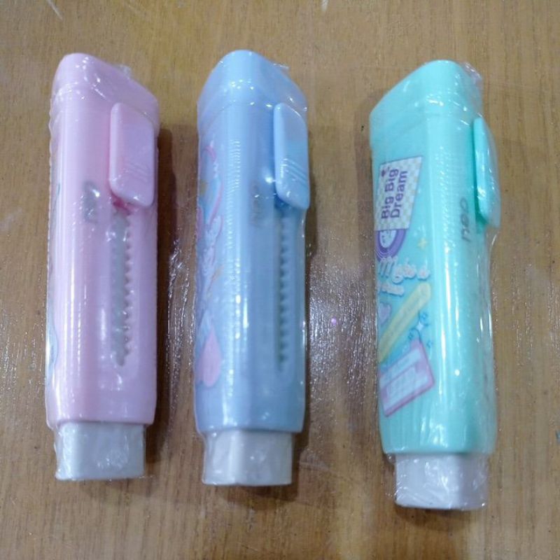 

PENGHAPUS PENSIL/ ERASER DELI triangel CH344 push-pull