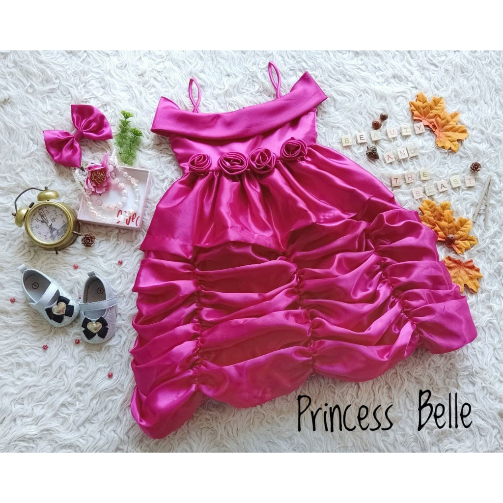 BAJU PRINCESS BELLE / KOSTUM PRINCESS / PRINCESS DRESS / KOSTUM ULTA