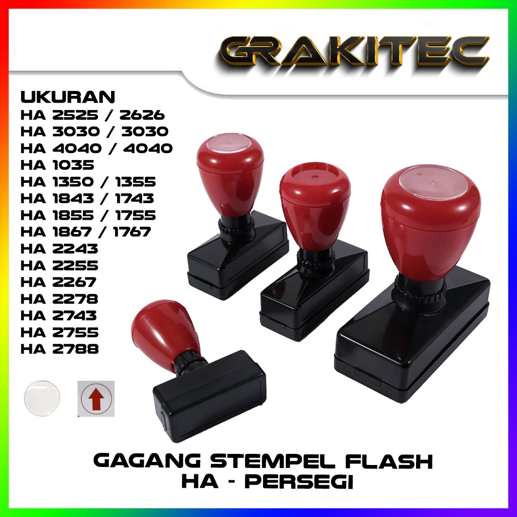 

Gagang Stempel Flash HA Persegi Kecil Grafika Kita Cabang Jakarta