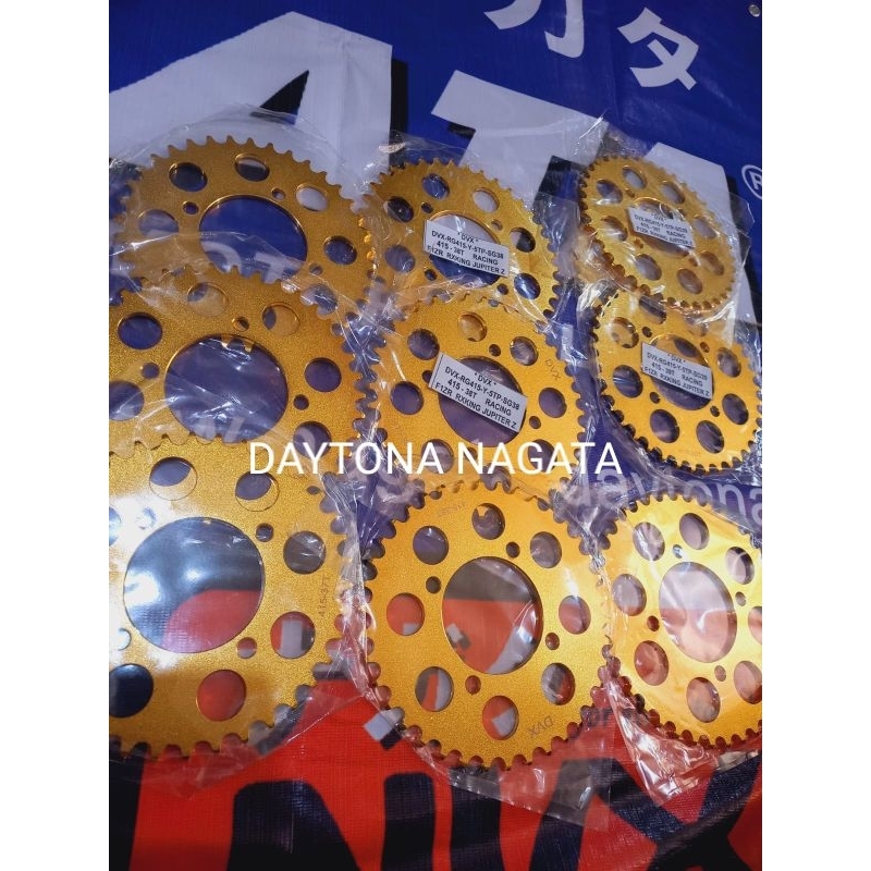 GEAR GIR DVX 415-37 38 39T GOLD, YAMAHA FIZR/RXKING/JUPZ