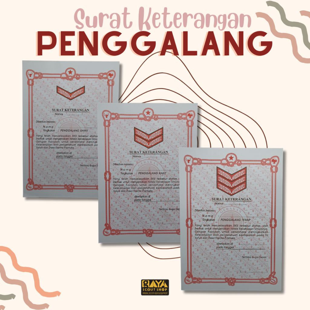 

Sertifikat Keterangan Penggalang Ramu, Rakit Dan Terap Termurah