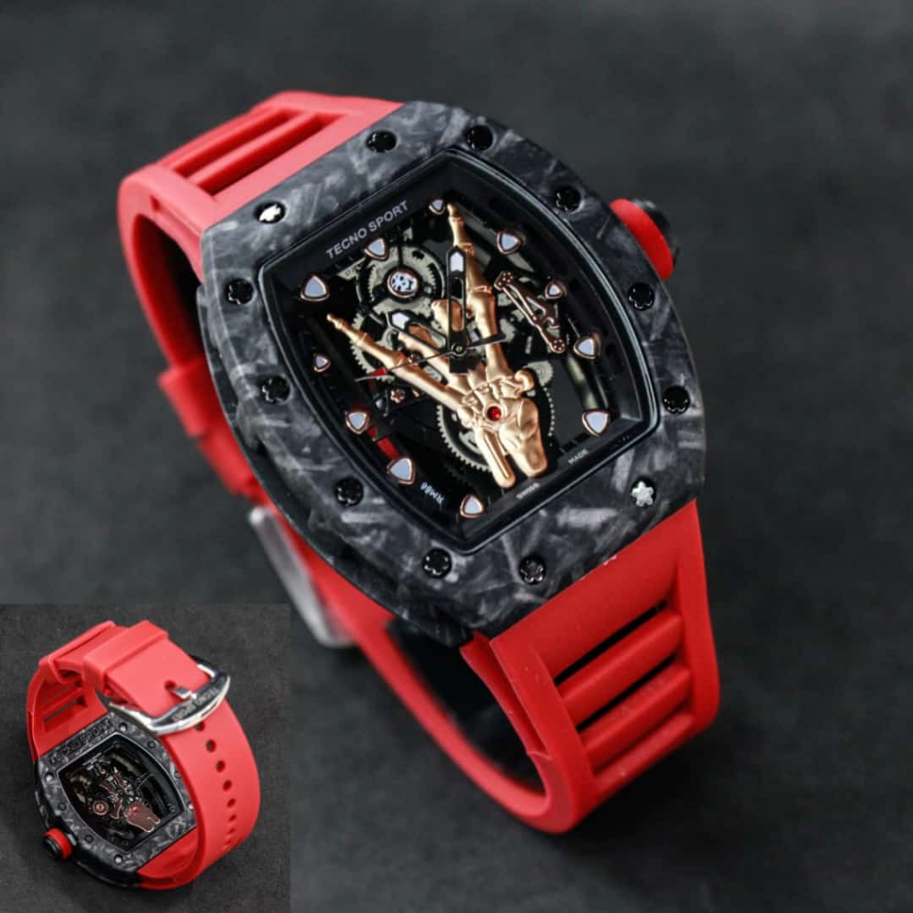 Jam tangan TECNO SPORT Original "Flying Tourbillon"
