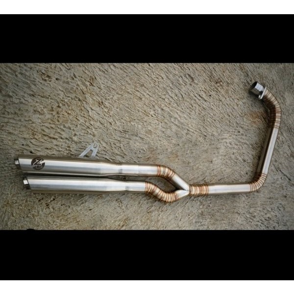 Knalpot Racing Double Titan Full Set Benelli 200 Evo - Benelli 200 Efi