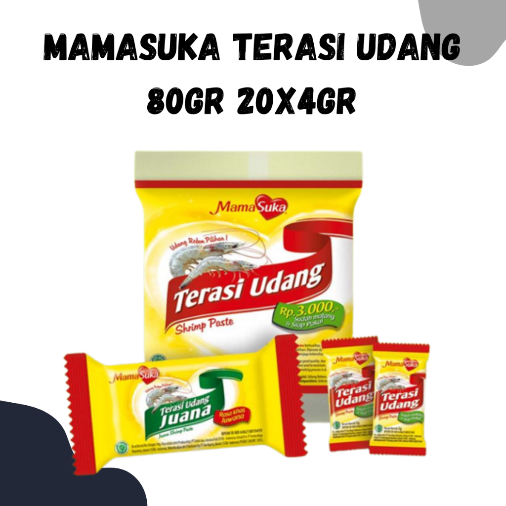 

MAMASUKA Terasi Udang 80gr 20pcs x 4gr