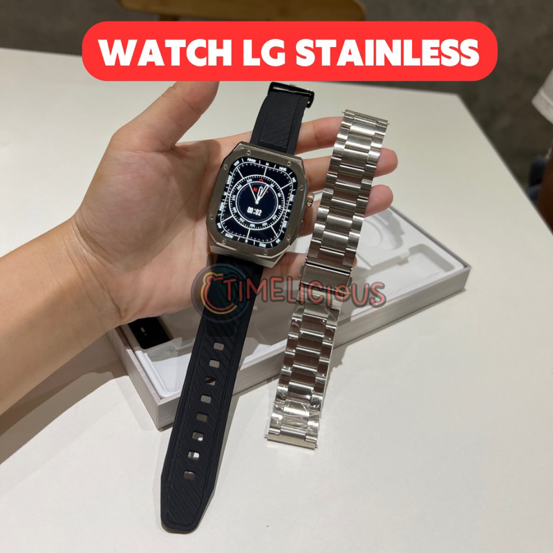 WATCH LG STAINLESS TAHAN AIR, SMARTWATCH WATER PROOF