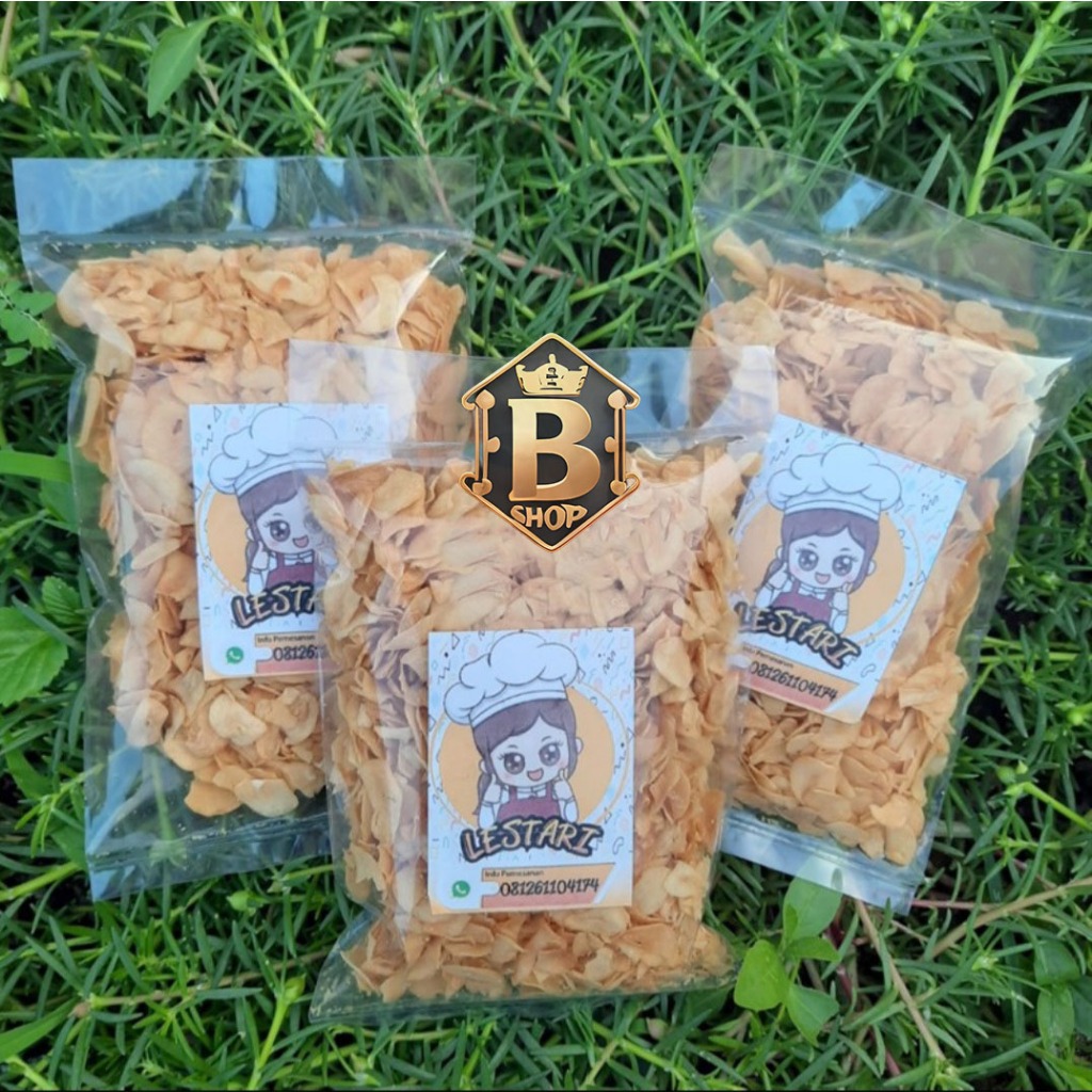 

BAWANG GORENG LESTARI 50 GRAM, TANPA TEPUNG HALAL DAN BERGIZI