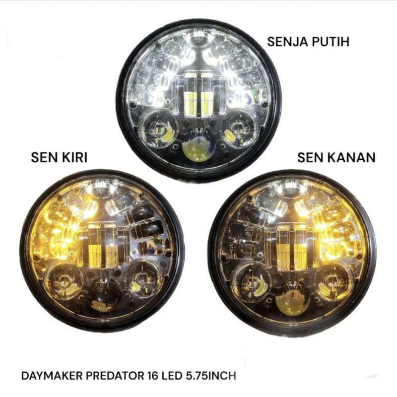 lampu depan cb yb 100 daymaker jute bulat murah unversal