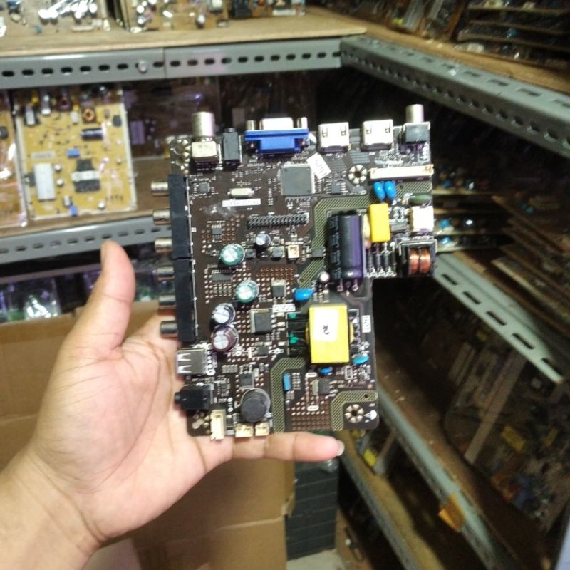 POLYTRON PLD 22D9500B MESIN TV - MOTHERBOARD - MB - MAINBOARD TV LED POLYTRON PLD22D9500B