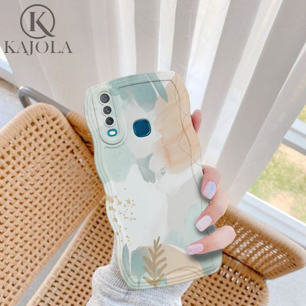 Case Gelombang VIVO Y17 Motif Aesthetic Bahan Softcase silicon Lentur - Skin / Casing Handpone - Ces