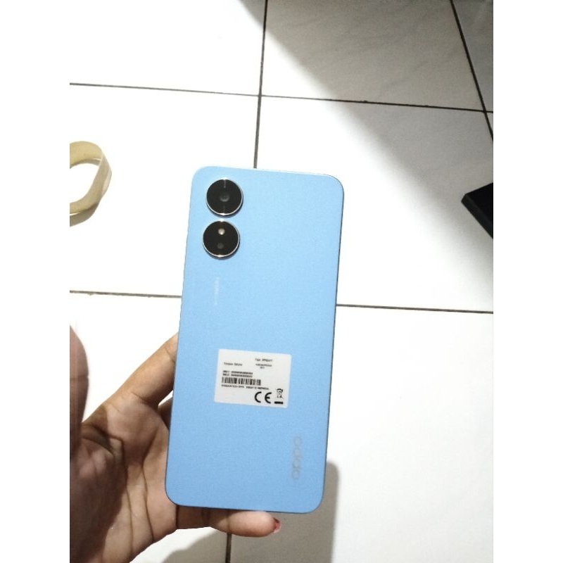 Hp Oppo Original A17K Warna Biru Blue Baru