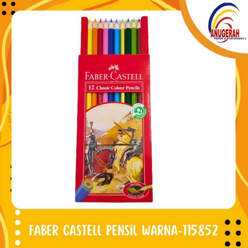 

PENSIL WARNA FABER CASTELL CLASSIC 115852 (PCS)