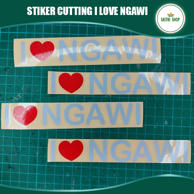 Stiker I Love Ngawi Cutting Limited Edition