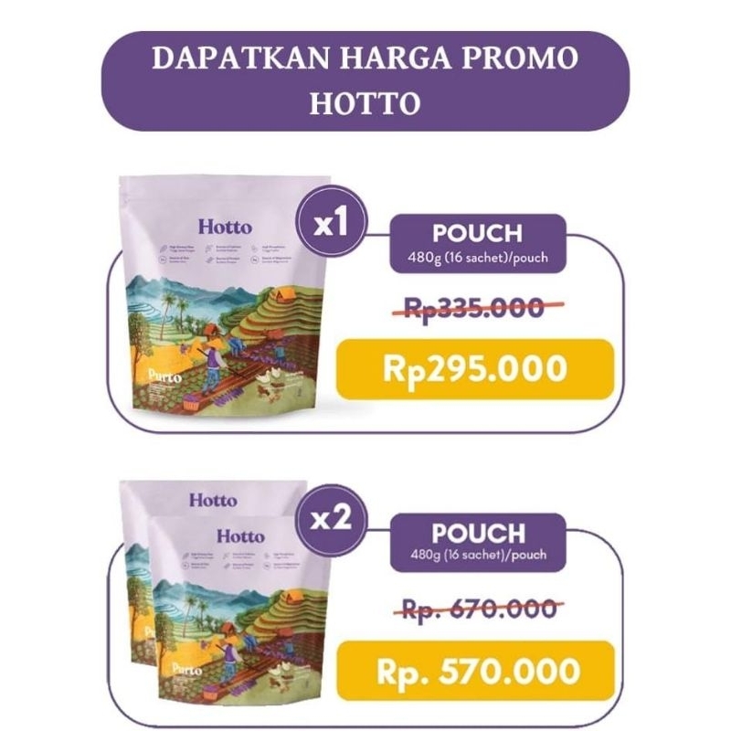 

hotto purto super food multigrain dan oat