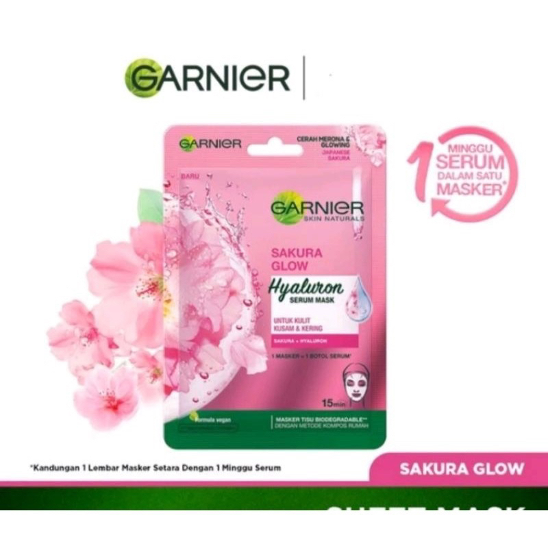 Masker Garnier Sakura Glow