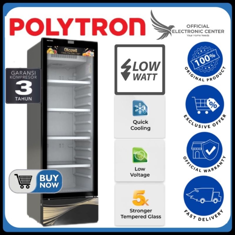 SHOWCASE POLYTRON SCN-237 SCN237 SCN1237 POLYTRON  SUPER LOW WAT 280L POLYTRON SHOWCASE CHILLER