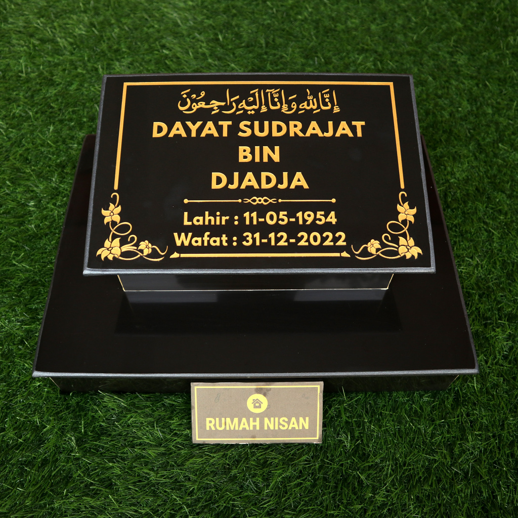 RUMAH NISAN - BATU NISAN MAKAM DEWASA 40x30 KRAMIK/GRANIT