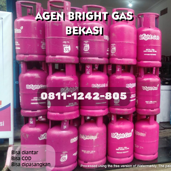 TABUNG BRIGHT GAS 12 KG KOSONG PINK