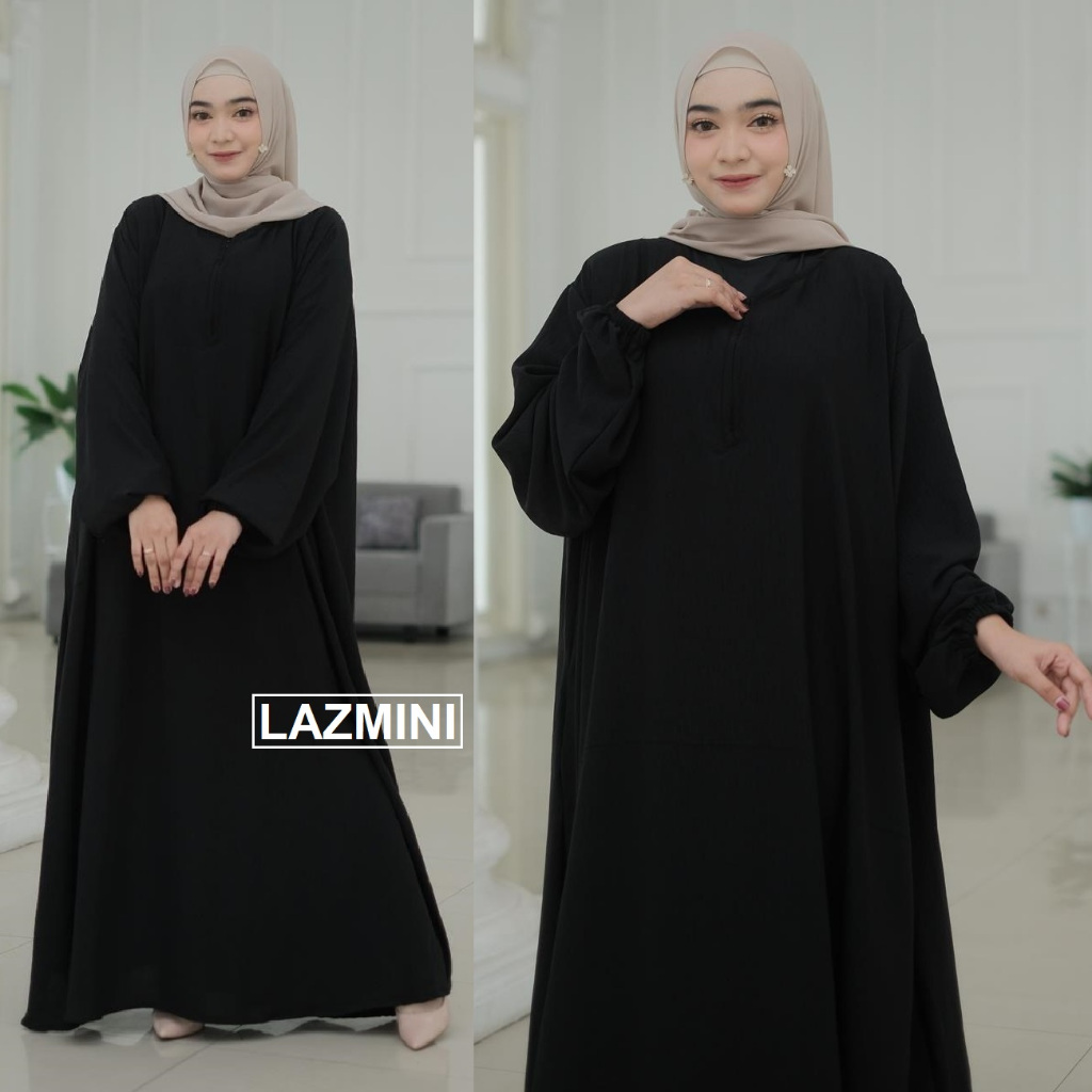 Mivega Gamis Crinkle Super Jumbo LD 150 // Baju Big Size OOTD Muslim Busui Terbaru Kekinian // Bahan