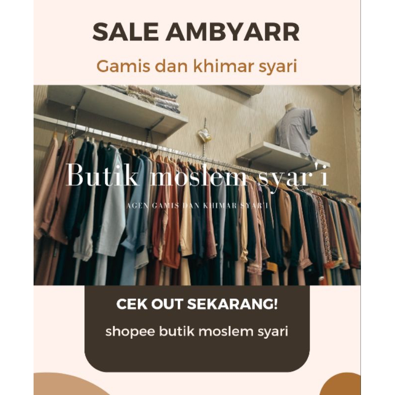 Jilbab Syar'i TERMURAH SALE KHIMAR JILBAB SYARI