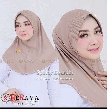 Sporty RR Dek Hijab instan Dialy Sporty Jersey Airis  Dry Fit Rerava