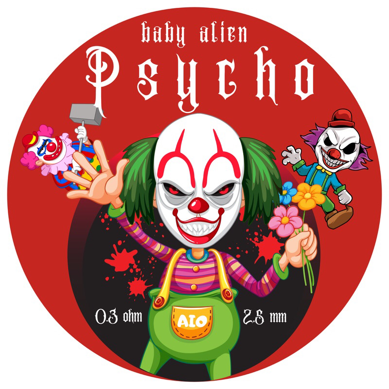 

Stiker logo P S Y | R B A | sepasang